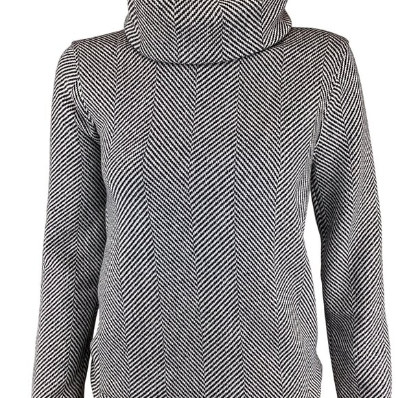 J.Crew Womens Sweatshirt Size XS Xsmall Long Sleeve Funnel Neck Herringbone‎ - Picture 4 of 10
